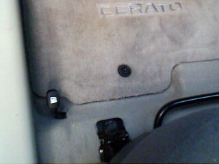 Крепление родного водительского коврика.