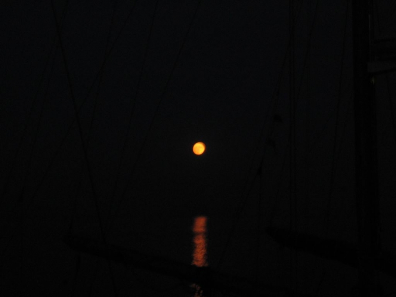 море ночь луна