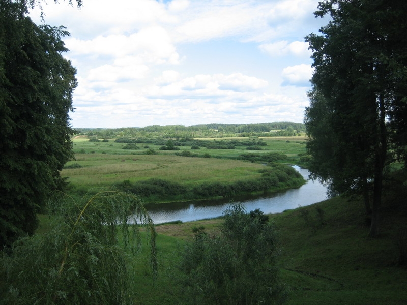 Тригорское - Вид на реку Сороть