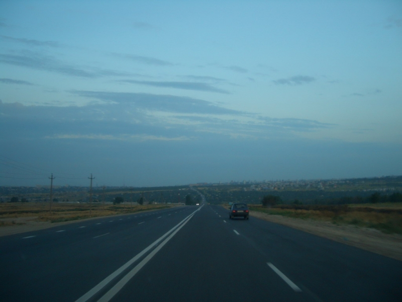 Подъезжаем к Волгограду от Саратова