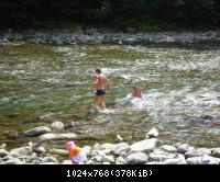 Купание в горной речке