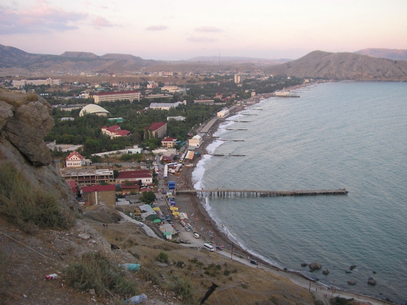 Вид на Судак с крепости