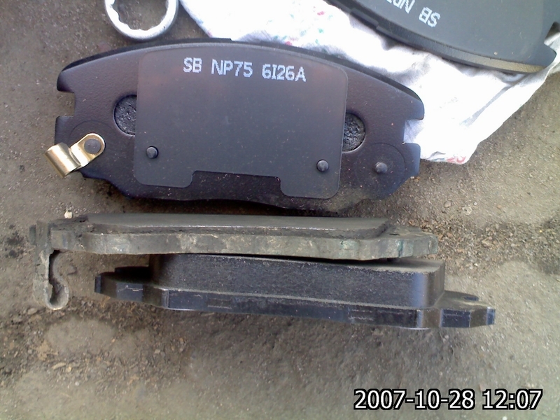 Износ колодок за 28500км