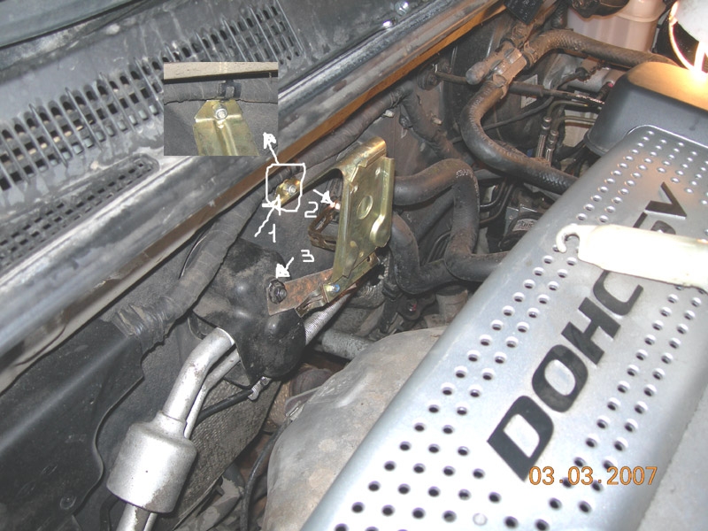 Кронштейн бачка омывателя