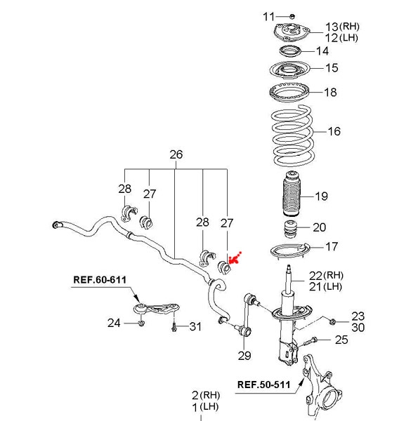 Втулки стабилизатора Мадж МГ