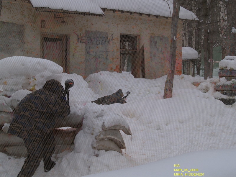 Пейнтбол на масленницу