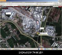 Карта: аэропорт Бен-Гурион, стоянка машин, бензоколонка