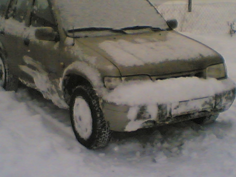 на утро после сугробов