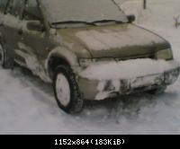 на утро после сугробов