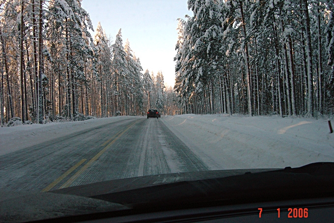 Вот такие в Финляндии дороги