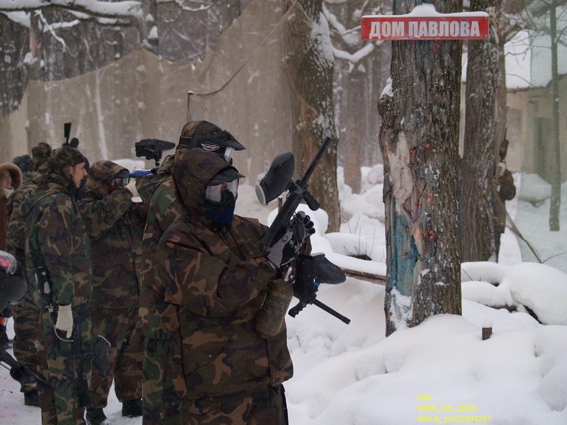 Пейнтбол на масленницу