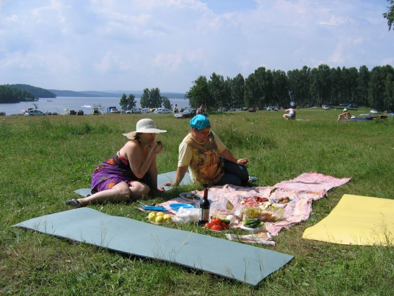 Наш импровизированный стол.