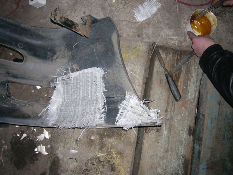 Ремонт бампера своими руками